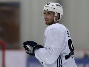 Forward Michael Spacek found the score sheet for the Manitoba Moose in a 5-1 loss to the Toronto Marlies.