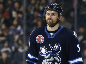 Manitoba Moose centre Logan Shaw scored a short-handed goal in an 8-2 loss to the Milwaukee Admirals.
