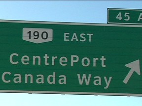 CentrePort Canada Way officially opened Nov. 22, 2013. (RICH POPE/Winnipeg Sun)