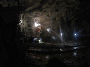 Cara Magnabosco and colleagues collect ancient water samples 1.3 km deep within the Beatrix Gold Mine, South Africa to investigate the diversity and abundance of deep microbes.