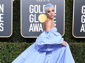 Best Actress in a Motion Picture Drama for "A Star is Born" nominee Lady Gaga arrives for the 76th annual Golden Globe Awards on January 6, 2019, at the Beverly Hilton hotel in Beverly Hills, California.