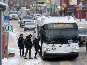 A Winnipeg Transit bus on Osborne Street, earlier this year.