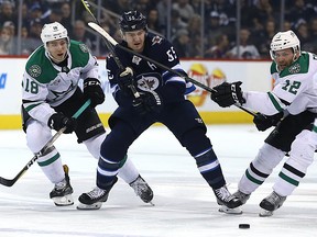 With the Jets looking for offence, Winnipeg Jets centre Mark Scheifele will be asked to play a strong two-way game in the head-to-head matchup with Stars' Tyler Seguin, who scored the overtime winner on Friday and has made a habit of being productive against the Jets during his career – recording 20 goals and 37 points in 33 games.
