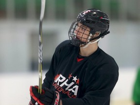 Carson Lambos playing hockey. Rink Hockey Academy Nationals. Thursday, Jan. 24, 2019. Chris Procaylo/Winnipeg Sun/Postmedia Network