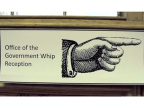 The office of the government whip gives our prime ministers and premiers an incredibly big stick, making them in effect 'friendly dictators.' (Photo: B.C. legislature. Source: Whipped: The Secret World of Party Discipline).