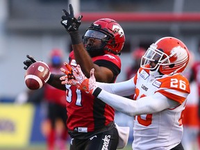 Free-agent receiver Chris Matthews (left) might be a nice fit with the Bombers if he doesn’t land a job in the NFL. Postmedia network