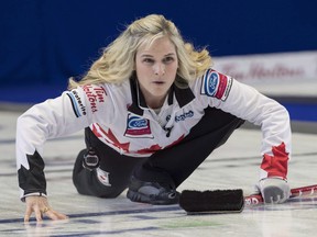 Already with six Canadian championships to her name, Winnipegger and Team Canada skip Jennifer Jones can become the first woman to ever win seven if she can defend her title at the Scotties this year. (The Canadian Press)