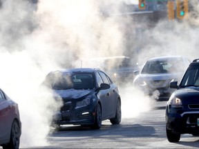 Cold conditions on Wednesday produced ice fog making the  morning driving a little more challenging. Chris Procaylo/Winnipeg Sun/Postmedia Network
