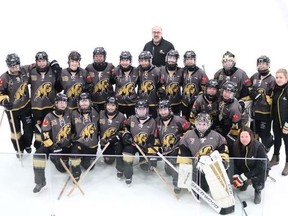 Team Manitoba's ringette team defeated Team BC 6-4 to win the bronze medal on Friday, Feb. 22, 2019 at the 2019 Canada Winter Games in Red Deer, Alta.