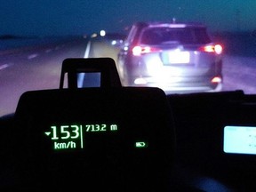 Manitoba RCMP took to Twitter after a driver was clocked on Sunday evening doing 153 km/h on Highway 75 near St. Jean Baptiste despite poor road conditions. A 28-year-old Illinois man was ticketed $744 for speeding and $672 for careless driving. He was reportedly trying to make it to the U.S. border before it closed.