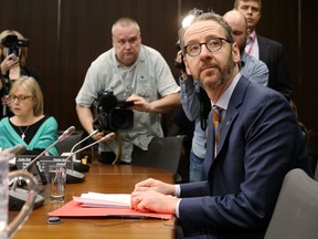 Gerald Butts, former principal secretary to Canada's Prime Minister Justin Trudeau, testifies before the House of Commons justice committee on Parliament Hill on March 6, 2019 in Ottawa. (Photo by Dave Chan/Getty Images)