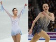 Figure skaters Lim Eun-soo, left, and Mariah Bell are pictured in file photos. (Getty Images file photos)