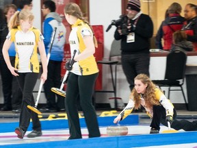 Manitoba's team of Hayley Bergman, Payton Bergman, Cheyenne Ehnes, and Anastasia Ginters will bring home a silver medal at the Canada Winter Games in Red Deer, Alta., after falling 8-3 to Ontario in the women's curling final on Saturday, March 2, 2019.