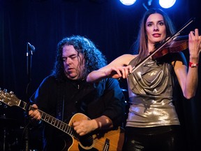 Blair McEvoy and Ivanka Watkin of the Dust Rhinos perform at the King's Head Pub in Winnipeg on Sun., Feb. 17, 2019. Brook Jones/Postmedia Network