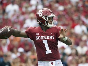 Oklahoma quarterback Kyler Murray should go No. 1 in Thursday's NFL draft. (AP Photo/Cooper Neill, File