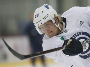 Jets’ Patrik Laine finished the regular season with 14 fewer goals than his previous season. (JOHN WOODS/THE CANADIAN PRESS)