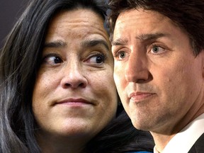 Jody Wilson-Raybould and Prime Minister Justin Trudeau.