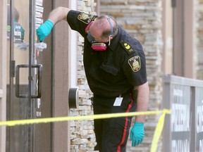 Winnipeg police are investigating a commercial robbery and a hate crime that took place on Corydon Avenue on Thursday evening.