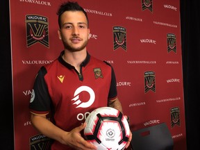 Recent signing, Winnipegger Marco Bustos was introduced by Valour FC Friday afternoon.