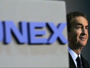 Gerry Schwartz, Chairman and President and Chief Executive Officer of Onex Corporation, addresses shareholders during their annual general meeting in Toronto, Thursday, May 8 2008. The Canadian businessman behind a friendly deal to buy WestJet Airline Ltd. has a reputation for his stellar business acumen and famous Toronto mansion but a long-time family friend says the titan has not forgotten his humbler beginnings.