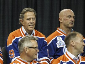 Former Winnipeg Jet and Edmonton Oiler, shown here at an Oilers reunion in 2014, is in Winnipeg for an Avco Cup reunion.