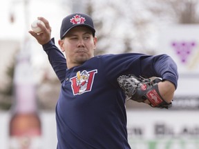 Pitcher Dylan Thompson, who was a member of the Winnipeg Goldeyes last season and took part in one exhibition game in 2019, has been sigend by the Boston Red Sox organization. (DAN LEMOAL/Winnipeg Goldeyes files)