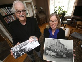 Nolan (left) and Sharon Reilly are local historians who have developed the 1919 Winnipeg General Strike Walking and Driving Tour guide.