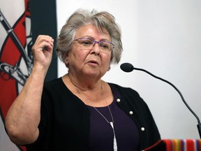 Manitoba Metis Federation Minister of Education Joan Ledoux.