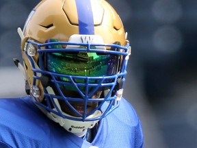 CFL Winnipeg Blue Bombers #5 Willie Jefferson during team practice in Winnipeg. Thursday, May 23/2019 Winnipeg Sun/Chris Procaylo/stf