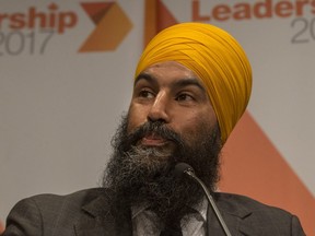 NDP Leader Jagmeet Singh. 
Liam Richards/Postmedia Network file