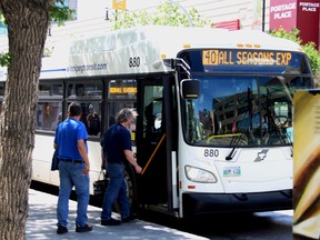 Amalgamated Transit Union 1505 encouraged transit drivers to take part in a job action and not collect fare payment on June 27, 2019. Danton Unger/Postmedia
