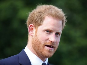 Britain's Prince Harry attends a garden party to celebrate the 70th anniversary of the Commonwealth at Marlborough House in London, Britain June 14, 2019.