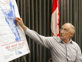 Senior flood forecaster Alf Warkentin speaks about the flood risks for Manitoba during a press conference in the spring of 2010.
 Winnipeg Sun file
