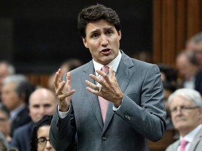 Canada's Prime Minister Justin Trudeau speaks during Question Period in the House of Commons on Parliament Hill in Ottawa, Ontario, Canada, June 11, 2019. REUTERS/Chris Wattie ORG XMIT: GGG-CJW02