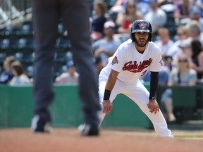 Winnipeg Goldeyes second baseman Alex Perez Perez went into Friday’s series-opener at Chicago leading the league in walks, and owned an impressive .396 on-base percentage in more than 150 plate appearances. (Kevin King/Winnipeg Sun)
