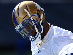 Chris Matthews is seen during Winnipeg Blue Bombers training camp at IG Field on Sun., May 19, 2019. Kevin King/Winnipeg Sun/Postmedia Network