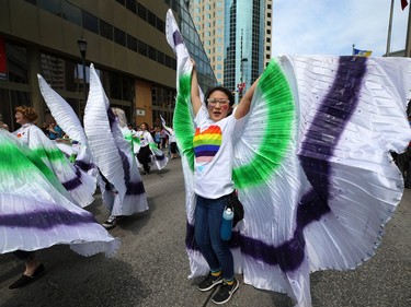 Sights from the annual Pride parade through the streets of Winnipeg on Sun., June 2, 2019. Kevin King/Winnipeg Sun/Postmedia Network