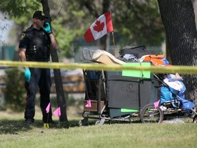 Winnipeg Police are investigating what they are calling a suspicious death in the vicinity of Higgins Avenue and Maple Street on Wednesday, June 19, 2019. Chris Procaylo/Winnipeg Sun