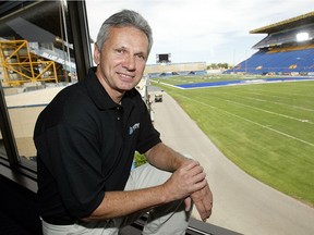 Winnipeg Blue Bomber Hall Of Fame inductee Bob Cameron poses in 2003. He's now joining the Bombers Ring of Honour at IG Field.