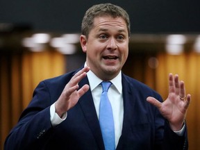 Conservative leader Andrew Scheer speaks during Question Period in the House of Commons on Parliament Hill in Ottawa, Ontario, Canada June 19, 2019.