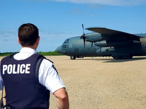Assets from the Canadian Armed Forces arrived in Gillam on Saturday, July 27, 2019 to assist the RCMP with the aerial search for Kam McLeod and Bryer Schmegelsky.