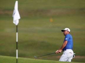 Gary Woodland of the U.S. during practice.