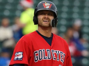 Former Winnipeg Goldeyes third baseman Josh Mazzola, now a member of the Lincoln Saltdogs. (KEVIN KING/Winnipeg Sun files)