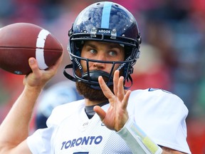 Argonauts quarterback McLeod Bethel-Thompson says "I believe in myself and the player I can be." (Al Charest/Postmedia Network)