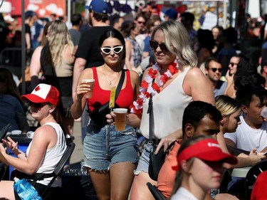 Additional lounges on the side streets helped keep Osborne Street a little less busy during the Canada Day Street Festival in Winnipeg on Mon., July 1, 2019. Kevin King/Winnipeg Sun/Postmedia Network