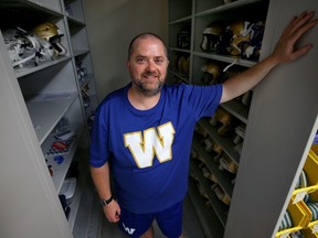 Brad Fotty, the Winnipeg Blue Bombers head equipment manager, is in his 30th season with the team.