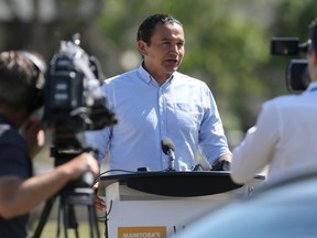 Manitoba NDP leader, Wab Kinew, says the NDP have documents that show the current Manitoba government is planning to privatize MPI. Friday, July 05/2019 Winnipeg Sun/Chris Procaylo/stf