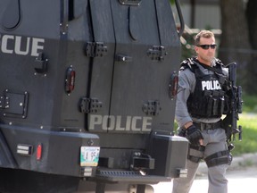 Police responded to an incident believed to involve a firearm in Winnipeg today.  Traffic was shut down on some St.James streets while police investigated. Wednesday, July 31/2019 Winnipeg Sun/Chris Procaylo/stf