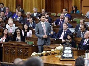 Prime Minister Justin Trudeau speaks during Question Period in the House of Commons on Parliament Hill in Ottawa on June 11, 2019. (REUTERS/Chris Wattie)