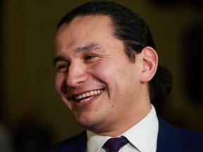 Opinions are divided on the Manitoba election campaign trail on whether using the word 'ass' to describe your opponent is run-of-the-mill sass, or a term too crass for the political class. Manitoba NDP Leader Wab Kinew speaks to media at the Legislative Building in Winnipeg, Thursday, March 7, 2019.